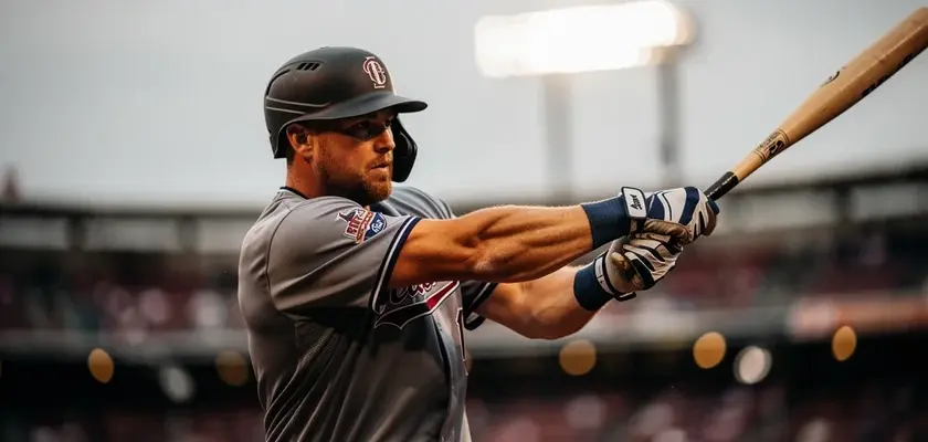 Aaron Judge swinging for Team USA and launching a 453-foot home run during 2026 international baseba