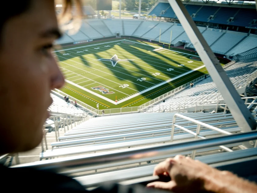 St. Louis Cardinals pitcher Michael McGreevy delivering in a spring training start at Busch Stadium 