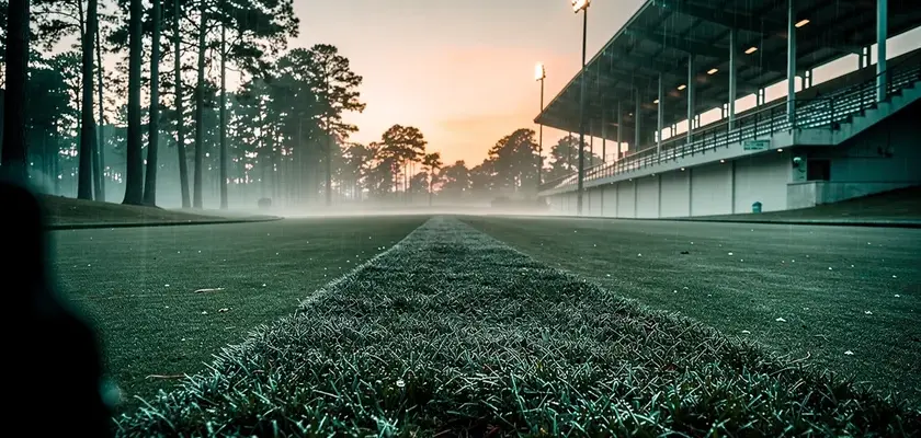 Houston Astros Golf Foundation banner at Memorial Park during the 2026 Texas Children's Houston Open PGA Tour event