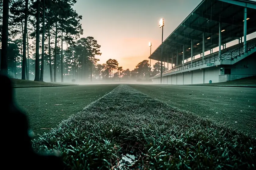 Houston Astros Golf Foundation banner at Memorial Park during the 2026 Texas Children's Houston Open PGA Tour event