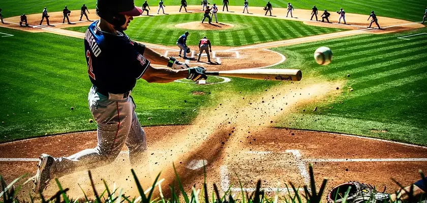 Julio Rodriguez in Seattle Mariners uniform taking a swing during 2026 spring training at T-Mobile Park
