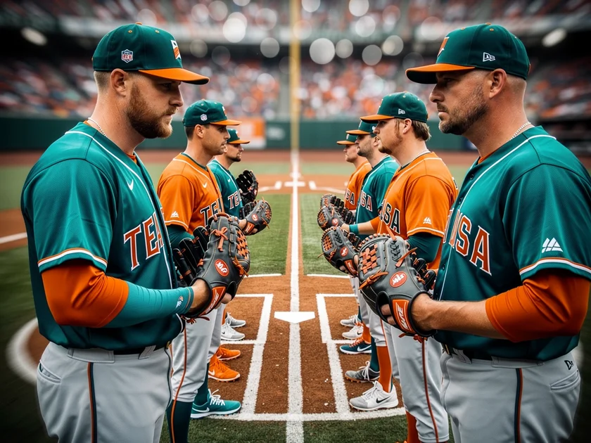 Mike Trout in Team USA uniform during the 2023 World Baseball Classic, the Angels star who slugged t