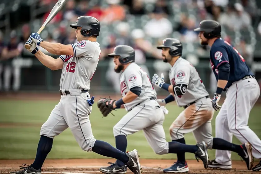 Luke Keaschall and Byron Buxton of the Minnesota Twins during 2026 Spring Training camp