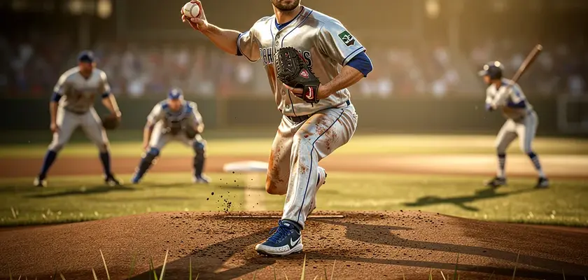 Logan Webb pitching for Team USA in the 2026 World Baseball Classic, representing the early MLB Play