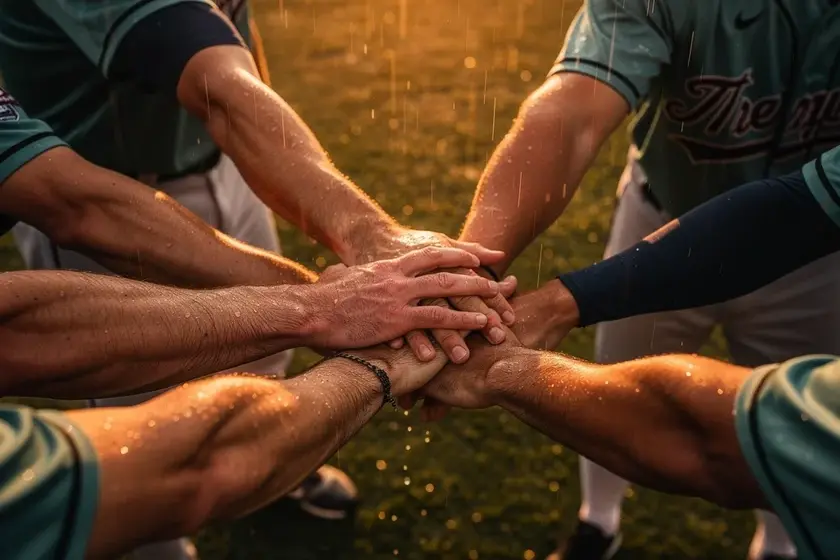 Detroit Tigers and Seattle Mariners players during MLB Scores Today spring training game in March 20