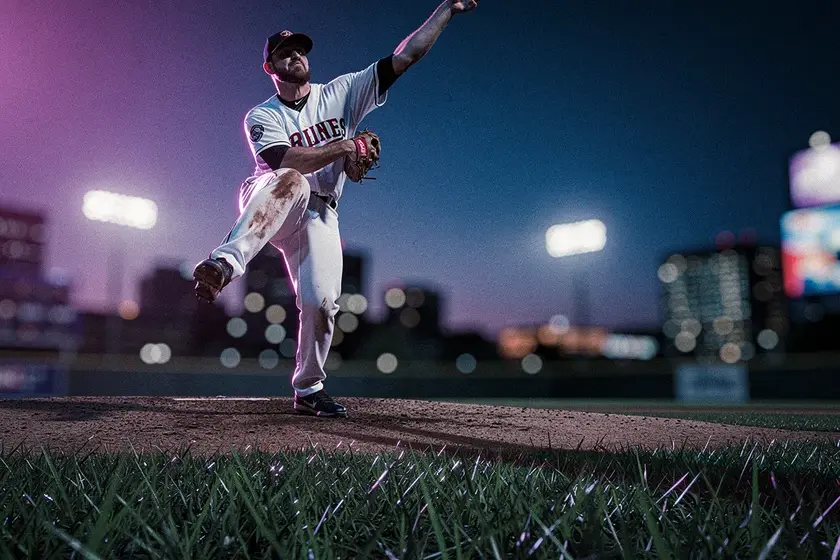 San Diego Padres pitcher Nick Pivetta warming up ahead of his 2026 Opening Day start against Detroit