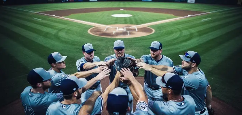 New York Yankees pitcher Chase Hampton throwing in spring training at minor league camp 2026